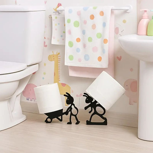 Minimalist Paper Roll Holder – Cute Modern Ant Design with Lively Animal Shape. Adds Humor & Style to Bathroom Decor. Perfect Toilet Paper Dispenser for Home, Office, or Washroom. A Creative Gift Idea for Family, Friends & Animal Lovers Tudoushop